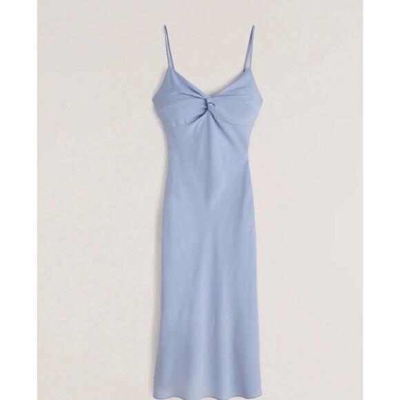 Abercrombie & Fitch Light Blue Midi Dress - Picture 1 of 12